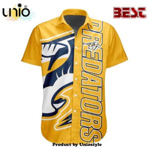 Custom NHL Nashville Predators Special Design Button Shirt