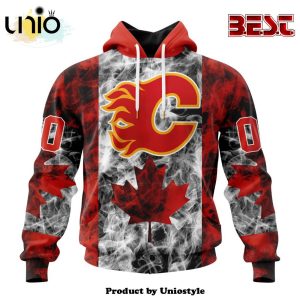NHL Calgary Flames Special Design For Canada Day Hoodie