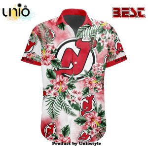 NHL New Jersey Devils Premium Design Hawaiian Button Shirt