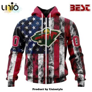 NHL Minnesota Wild Special Design For Independence Day The Fourth Of July Hoodie