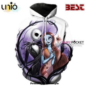 The Nightmare Before Christmas Jack Skellington Sally 3D Hoodie