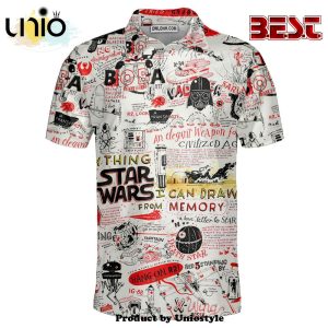 Star Wars All Funny Quotes Comic Style Polo