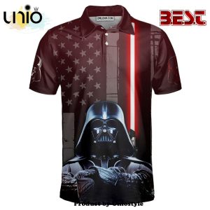 Star Wars Darth Vader American Flag Polo