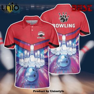 Vintage Strike Bowling Team Polo For Men