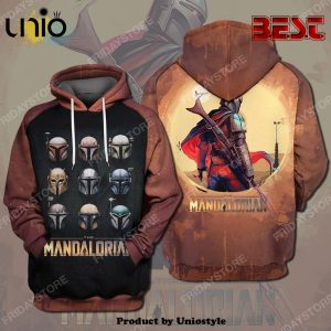 SW The Mandalorian Helmet Type Hoodie