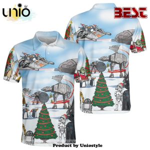 Christmas Star Wars Cartoon Christmas Funny Polo