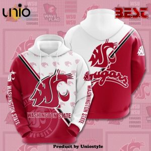 Washington State Cougars All Over Printed Hoodie