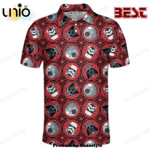 Star Wars Red Pattern Gift For Fans Polo