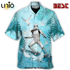Starwars Stormtrooper Surfing Hawaiian Shirt For Kids, Adult
