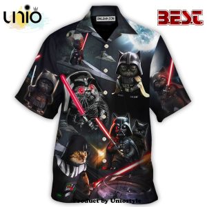 Star Wars Cat Darth Vader Hawaiian Shirt For Kids, Adult