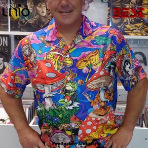 Hippie Mushroom Happy Together Hawaiian Shirt For Kids, Adult