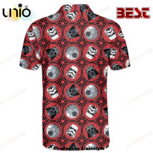 Star Wars Red Pattern Gift For Fans Polo