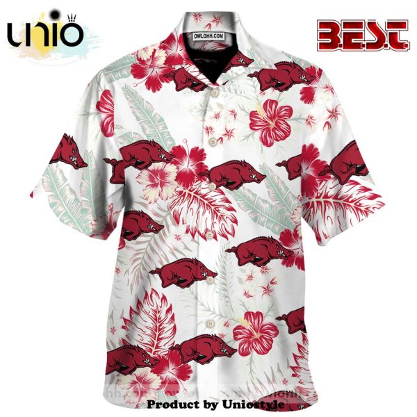 Arkansas Razorbacks All Over Print 3D Hawaiian Shirt For Kids, Adult