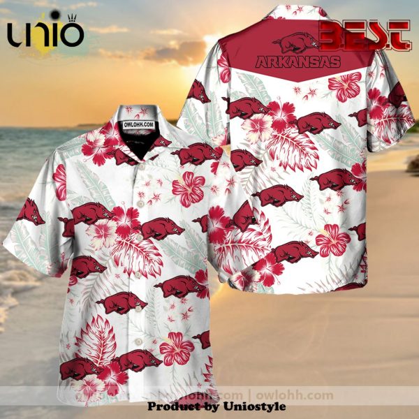 Arkansas Razorbacks All Over Print 3D Hawaiian Shirt For Kids, Adult