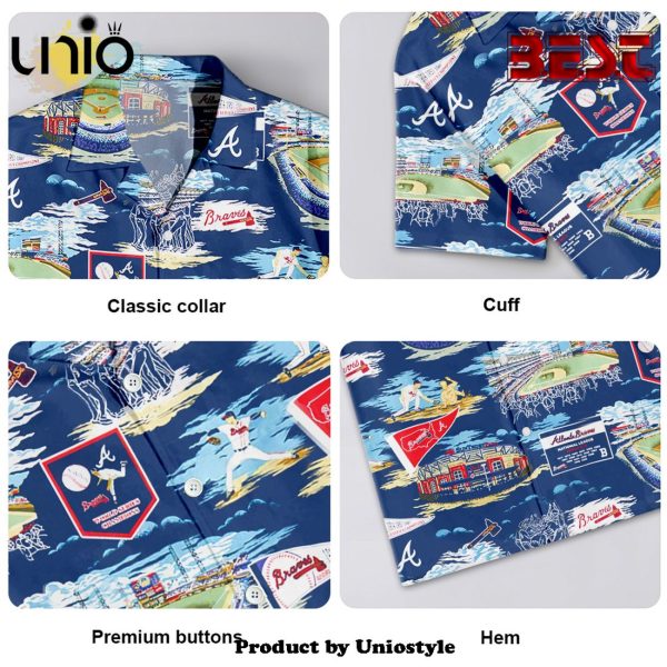 Atlanta Braves Scenic Hawaiian Shirt For Kids, Adult