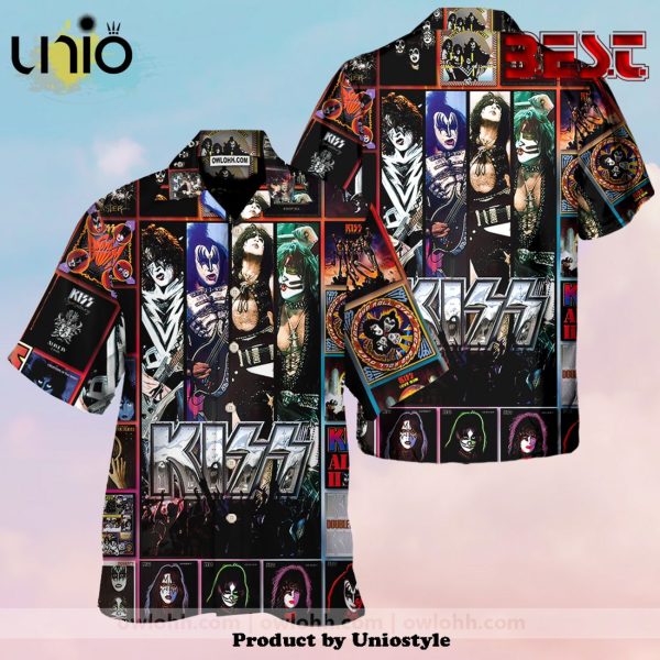 Awesome Kiss The Albums Retro Hawaiian Shirt For Kids, Adult