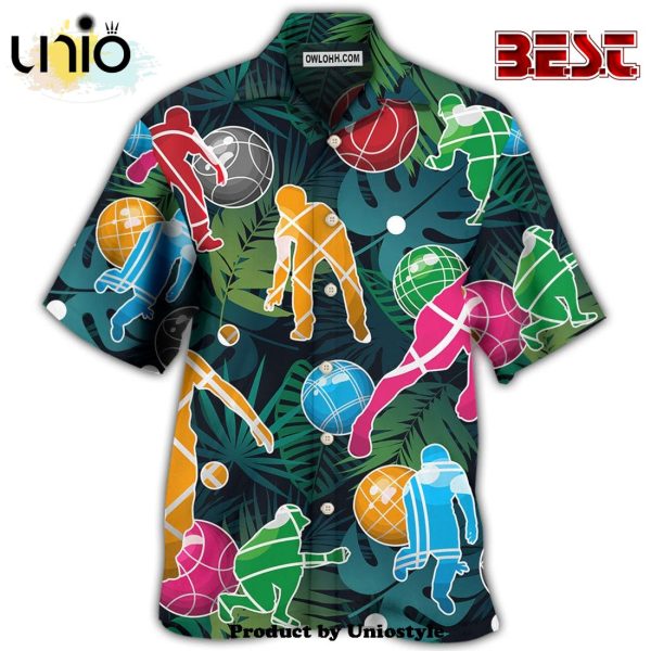 Bocce Ball Tropical Colorful Ball Games Hawaiian Shirt For Kids, Adult