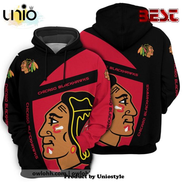 Chicago Blackhawks All Over Printed Hoodie