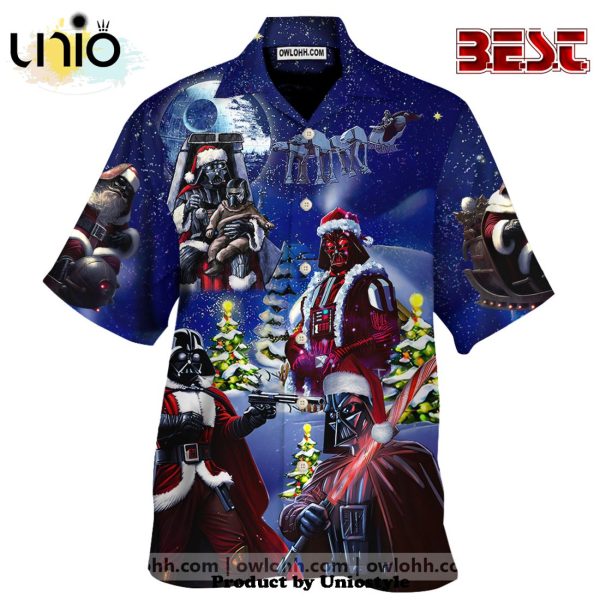 Christmas Star Wars Darth Vader Christmas Night Holiday Hawaiian Shirt For Kids, Adult