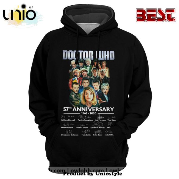 Doctor Who 57th Anniversary 1963-2020 Signature Hoodie