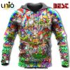 Hippie Mushroom Love Color Hoodie