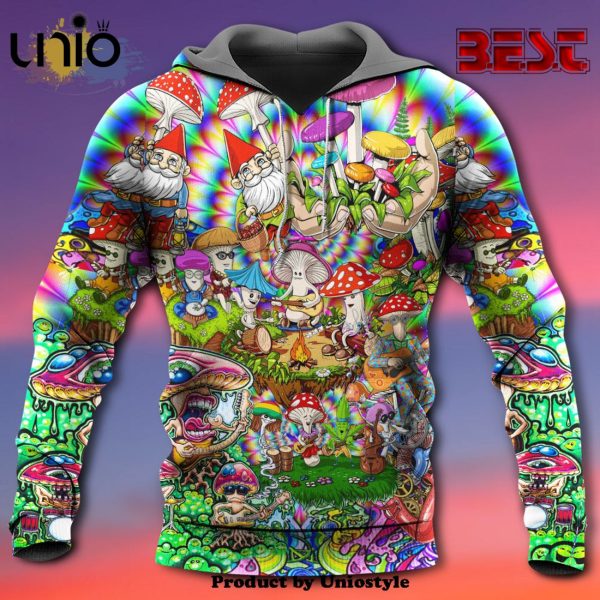 Hippie Mushroom Music Band Of Life Hoodie