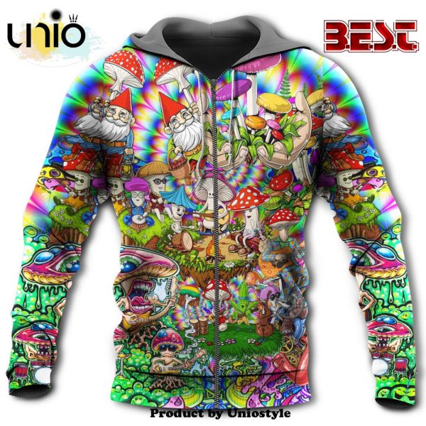 Hippie Mushroom Music Band Of Life Hoodie