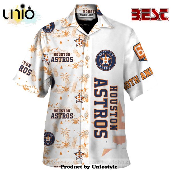 Houston Astros 60th Year Unisex Hawaiian Shirt For Kids, Adult