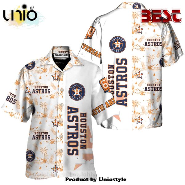 Houston Astros 60th Year Unisex Hawaiian Shirt For Kids, Adult