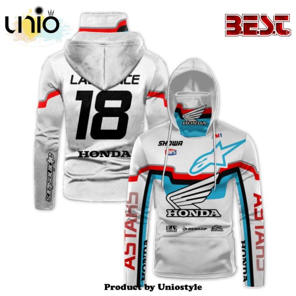 Jett Lawrence 18 Motogp Racing Astars Gaiter Hoodie