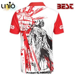 Star Wars Darth Vader Red White Gift For Fans Polo