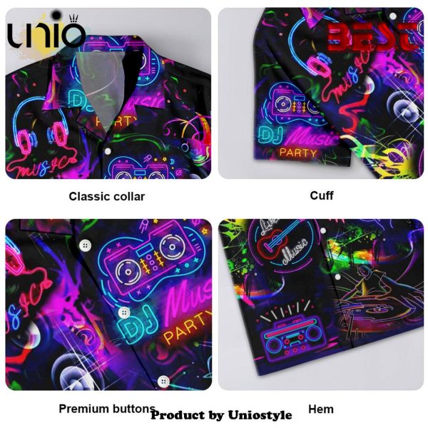 Life Is Better With Dj Neon Music Party Hawaiian Shirt For Kids, Adult