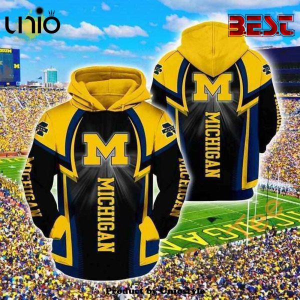 Michigan Wolverines NCAA For Wolverines Fan Pullover Hoodie