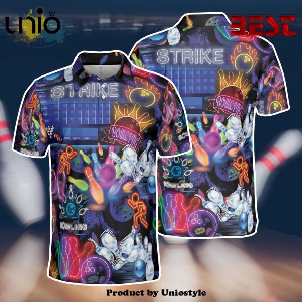 Neon Strike Bowling Team Polo For Men