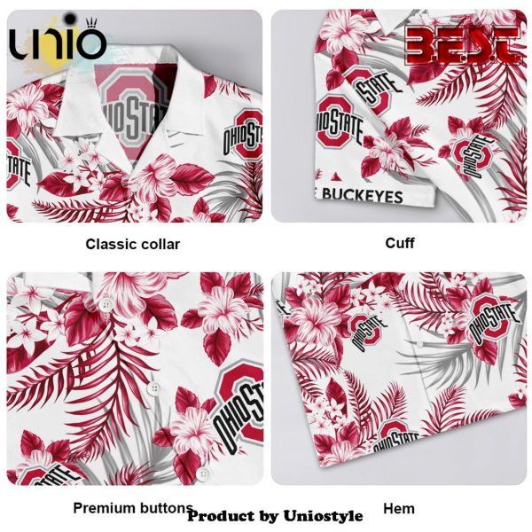 Ohio State Buckeyes Hawaiian Shirt For Kids, Adult