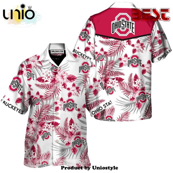 Ohio State Buckeyes Hawaiian Shirt For Kids, Adult