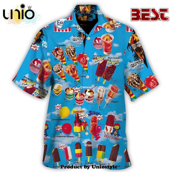 Old Ice cream it over nostalgic streets ice cream Hawaiian Shirt For Kids, Adult