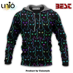 Cat Cute Little Kitten Neon Hoodie