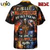 Skull I Can’t Go To Hell The Devil Still Has A Restraining Hawaiian Shirt For Kids, Adult