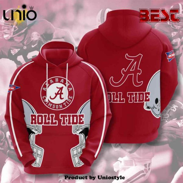 Sports American Football NCAA Alabama Crimson Tide USA Pullover 3D Hoodie