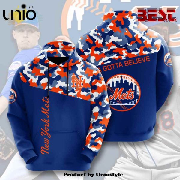 Sports Baseball MLB New York Mets USA Pullover 3D Hoodie