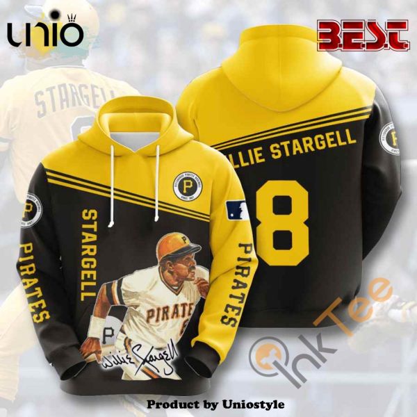 Sports Baseball MLB Pittsburgh Pirates Willie Stargell USA Pullover Hoodie