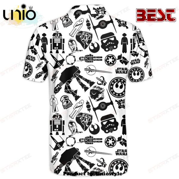 Star Wars Black and White Gift For Fans Polo