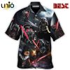 Star Wars And Floral Pattern Hawaiian Shirt For Kids, Adult