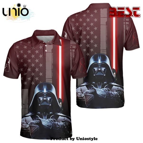 Star Wars Darth Vader American Flag Polo