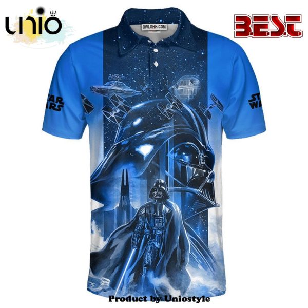 Star Wars Darth Vader Blue Galaxy Gift For Fans Polo