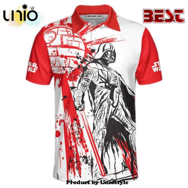 Star Wars Darth Vader Red White Gift For Fans Polo