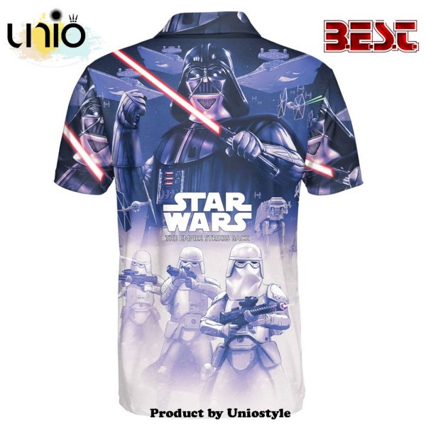 Star Wars The Empire Strikes Back White Purple Gift For Fans Polo