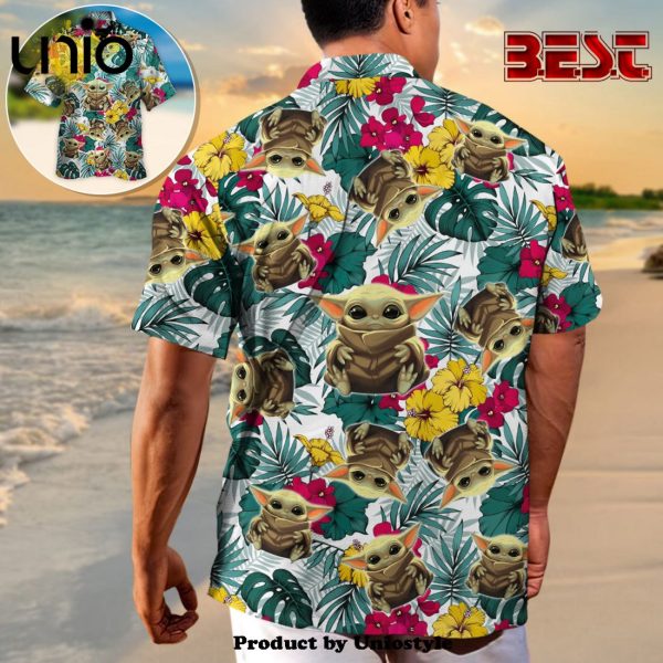 Starwars Baby Yoda Hawaiian Shirt For Kids, Adult