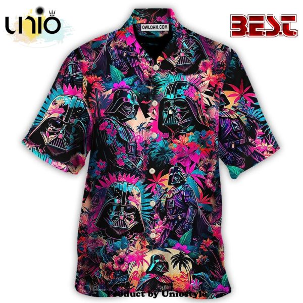 Starwars Darth Vader Synthwave Cool Hawaiian Shirt For Kids, Adult